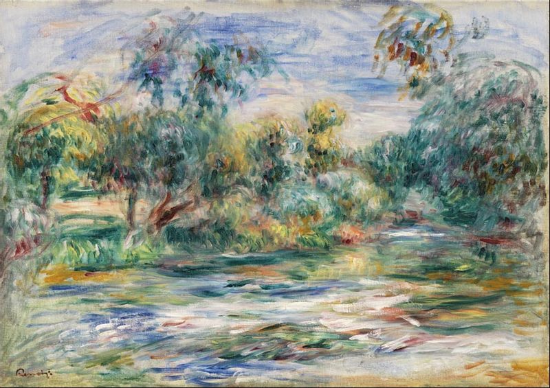 Landscape, Pierre-Auguste Renoir - plakat 100x70 cm zdjęcie 1