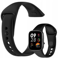 SILIKONOWY PASEK DO ZEGARKA SMARTWATCH REDMI WATCH 3 CZARNY OPASKA