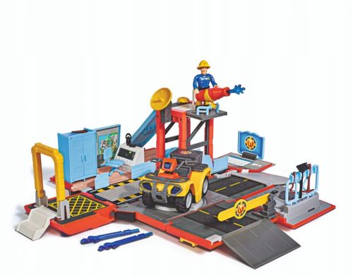SIMBA STRAŻAK SAM JUPITER 2w1 QUAD REMIZA FIGURKA na Arena.pl