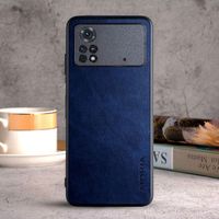 Etui AIORIA Vintage LEATHER do Xiaomi Poco M4 Pro 4G niebieski