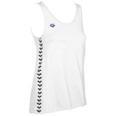 ARENA KOSZULKA WOMAN TANK TOP TEAM ICONS WHITE-WHITE-BLACK ROZMIAR XS