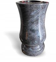 Elegancki Fioletowy Wazon Na Pomnik Granitowy Tulipan Okrągły (Orion) 28cm
