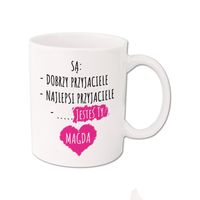 Kubek z DEDYKACJA PREZENT dla PRZYJACIÓŁKI NADRUK