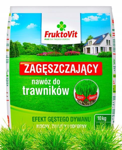 NAWÓZ WIOSENNY DO TRAWY ZAGĘSZCZAJĄCY TRAWNIK SZYBKI EFEKT DYWANOWY 10 KG zdjęcie 1