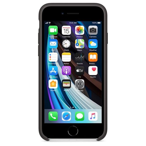 Apple Silicone Case - Etui do iPhone SE (2. gen.) (czarny) na Arena.pl