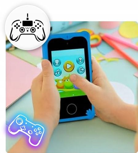 TELEFON DLA DZIECI SMARTFON ZABAWKOWY aparat kamera gry ZABAWKI DLA DZIECI na Arena.pl