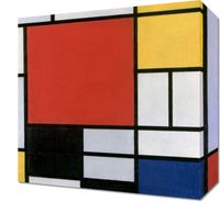 Obraz 30x30cm  Red, Yellow, Blue, and Black, Piet Mondrian