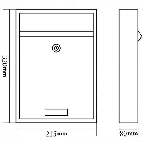 SKRZYNKA NA LISTY Z NUMEREM DOMU Adresem POCZTOWA A4 Czarna WZORY na Arena.pl