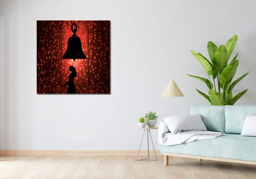 Obraz 90x90cm Oświetlona Cisza na Arena.pl
