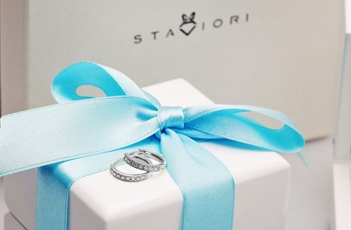 Złote kolczyki KBD1714 - Diament na Arena.pl