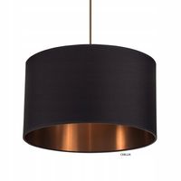 STYLOWA lampa wisząca Czarno Miedziana 35cm