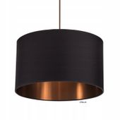 STYLOWA lampa wisząca Czarno Miedziana 35cm