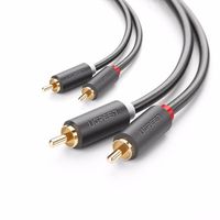 Kabel RCA UGREEN AV104 2m Hi-Fi Pozłacane Złącza DO TV i Audio