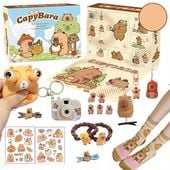 KALENDARZ ADWENTOWY ŚWIĄTECZNY KAPIBARA 12 OKIENEK PREZENT DLA DZIECI