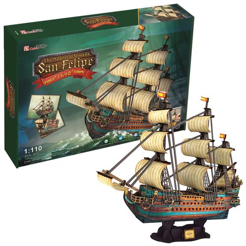 CUBICFUN Puzzle 3D Żaglowiec The Spanisch Armada-San na Arena.pl