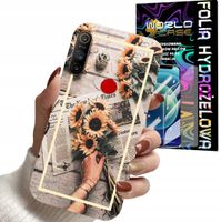 ETUI DO REALME C3 - SŁONECZNIK KWIATY DLA KOBIET PLECKI + FOLIA