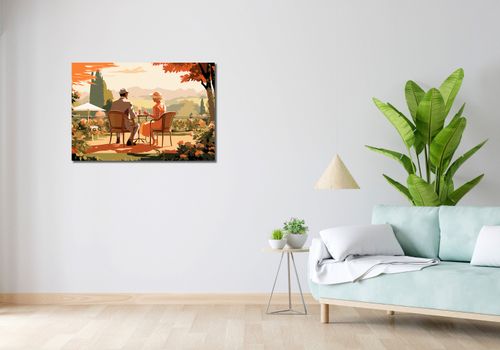 Obraz 90x60cm Retro Randka na Arena.pl