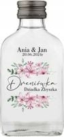 BUTELKI Z NADRUKIEM PODZIĘKOWANIE DLA GOŚCI NA WESELE PREZENT 100 ML 20szt