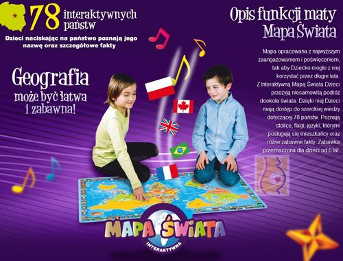 Dumel Interaktywna edukacyjna Mapa Świata na Arena.pl
