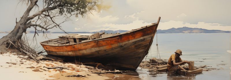 Plakat 95x33cm Spokój Przybrzeża zdjęcie 1