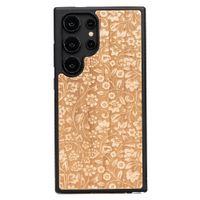 Drewniane Etui Bewood na Samsung Galaxy S24 Ultra KWIATY POLNE ANIEGRE