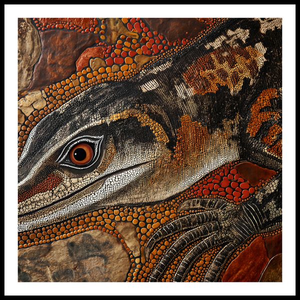 Plakat 90x90cm Oko Jaszczurki zdjęcie 3