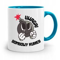 Kubek Błękitny Dla Kuriera Bombowy Kurier Prezent Z Nadrukiem Ze Zdjęciem