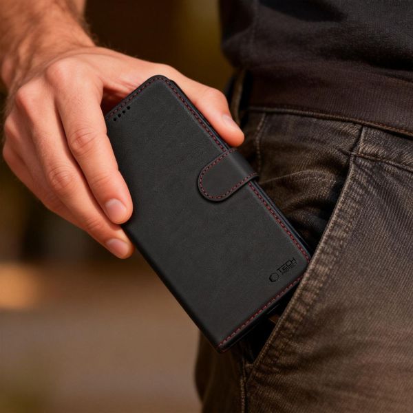 tech-protect wallet galaxy a57 5g black/red zdjęcie 7