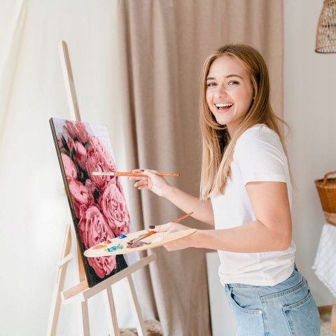 Malowanie Po Numerach Zestaw na Ramie Farby Akrylowe 40x50 cm na Arena.pl