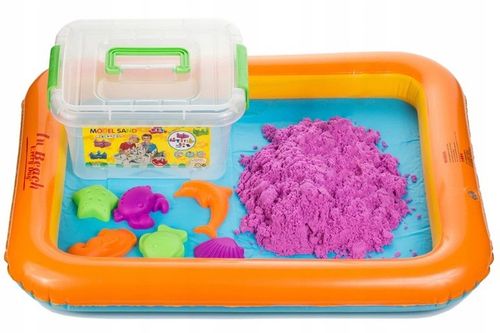 PIASEK KINETYCZNY 3kg FOREMKI + BASEN PIASKOWNICA na Arena.pl