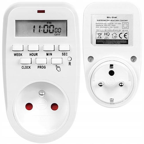 3x PROGRAMATOR CZASOWY TIMER WŁĄCZNIK CYFROWY LCD WYŁĄCZNIK 1MIN 8 USTAWIEŃ na Arena.pl