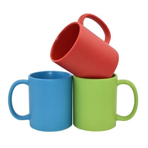 Kubek Full Color - czerwony, matowy do termotransferu na Arena.pl