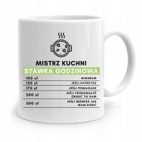 Kubek Prezent Dla Mistrza Kuchni Stawka Godzinowa Z Nadrukiem Ze Zdjęciem