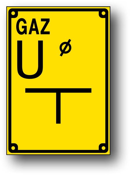 TODG-5 U znak tabliczka orientacyjna ZAWIERADŁA zdjęcie 1