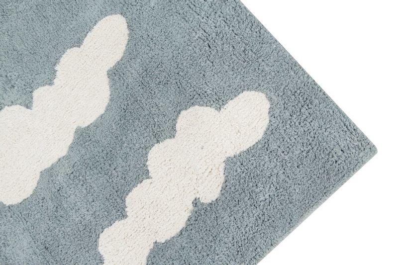 Lorena Canals Dywan bawełniany Clouds Vintage Azul zdjęcie 3