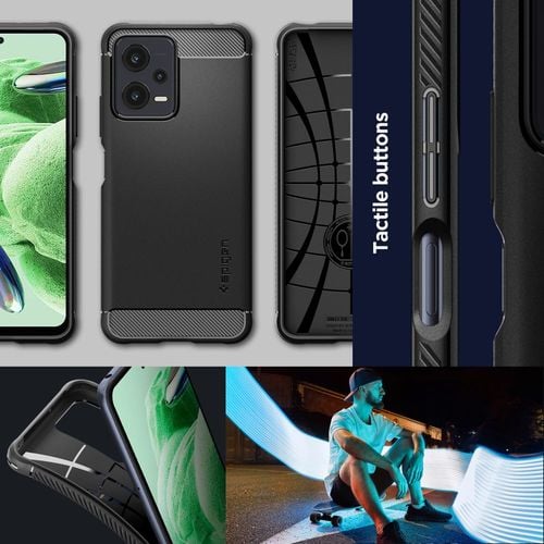 spigen rugged armor xiaomi redmi note 12 5g / poco x5 5g matte black na Arena.pl