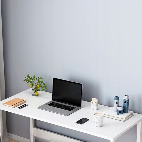 BIURKO KOMPUTEROWE BIAŁE STOLIK POD LAPTOP KOMPUTER STYL SKANDYNAWSKI na Arena.pl