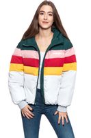 DAMSKA KURTKA ZIMOWA WRANGLER RAINBOW PUFFER CLOUD BLUE W4Q0WBB03 L