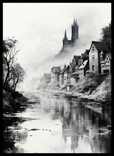 Plakat 39,5x55cm Mglisty Refleks na Arena.pl