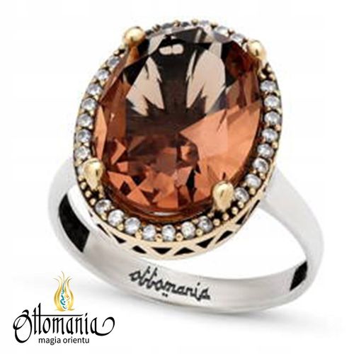 PIERŚCIONEK HAND MADE RĘKODZIEŁO RĘCZNIE ROBIONY SREBRNY SUŁTANIT CYRKONIE na Arena.pl