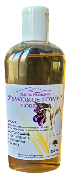 OLEJ ŻYWOKOSTOWY GÓRSKI Z BESKIDÓW 250 ml zdjęcie 1