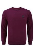 Sweter ze skórką Arsen bordowy Rozmiar - M