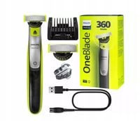 Oneblade Golarka Philips Trymer Philips 360 QP2734/30 Wodoodporny 2 ostrza