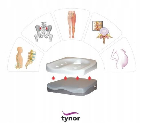 Poduszka Ortopedyczna Do Siedzenia Podkładka Biuro na Arena.pl