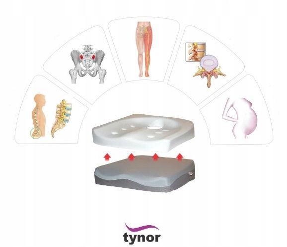 Poduszka Ortopedyczna Do Siedzenia Podkładka Biuro zdjęcie 4