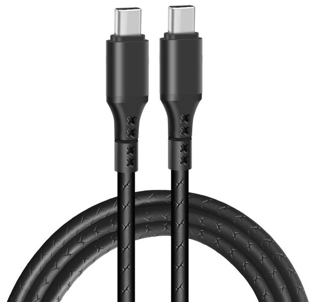 Kabel USB typ-C - USB typ-C eXtremestyle Ampere (2 m, czarny) zdjęcie 1