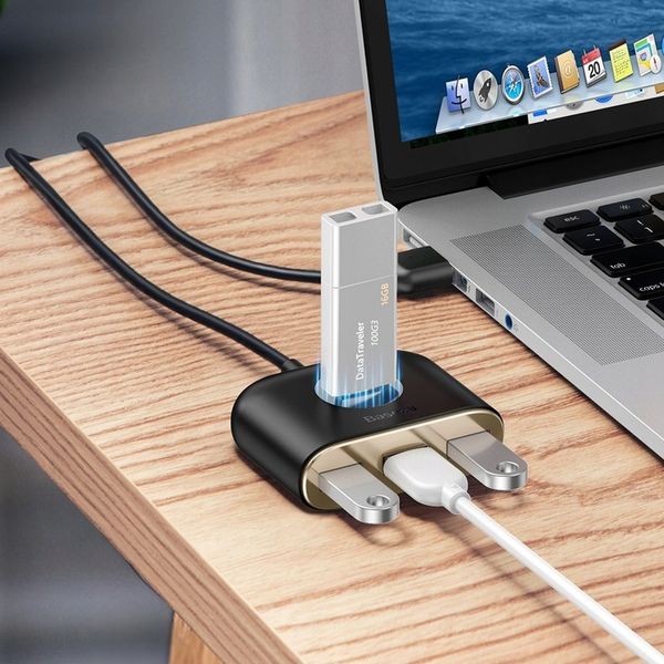 BASEUS 4W1 USB HUB ADAPTER PRZEJŚCIÓWKA KABEL 1M DO LAPTOPA PC zdjęcie 5