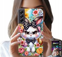 ETUI DO SAMSUNG GALAXY S22 PLUS - KRÓLIK WIELKANOCNY, ZAJĄC, JAJKA + SZKŁO