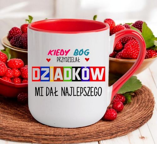 KUBEK Z NADRUKIEM ŚMIESZNY PREZENT DZIEŃ DZIADKA URODZINY IMIENINY DZIADEK na Arena.pl