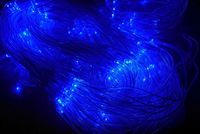 Siatka girlanda kurtyna 3.2x0.8m 100 niebieskich lampek choinkowych